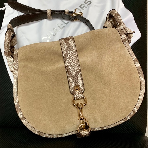 michael kors suede handbag